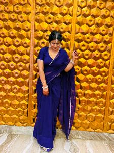 Elegant purple 💜 Saree