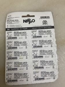 NIPPO HI-TOP 2AA BATTRIES