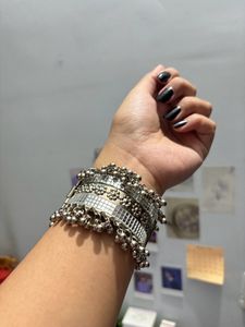 Silver Bangles Combo Of 2