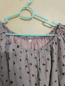 Heart Print Top