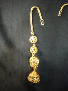 Gold-Plated Brass Golden Jhumki For Womens