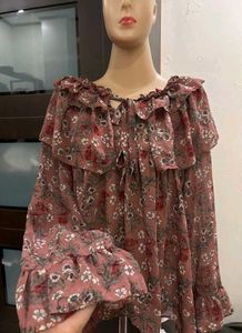 Floral Print Off-Shoulder Top