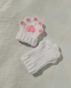 Crochet Cat Paw Gloves