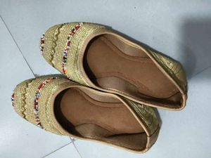 Kids stitched Beaded Jutti Flats