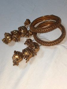 Golden Jhunki Bangles ✨