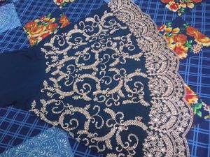 Embroidered Navy Blue Salwar Kameez