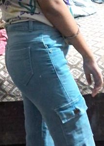 Light Wash Straight Fit Denim Jeans