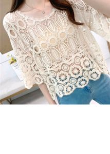 White Crochet Top
