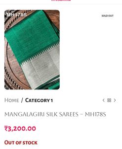 New Mangalagiri Pattu Saree 1