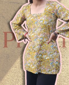 Floral Print Tunic Top