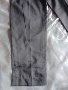 Elegant Grey Pleated Formal Trousers for Men