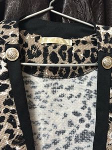Animal Print Blazer