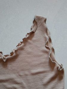 Ribbed Ruffle Tank Top
