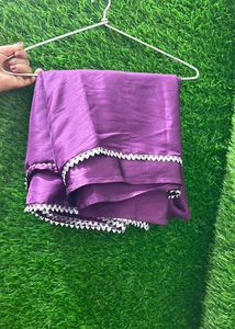 Elegant Purple Saree with Designer Blouse