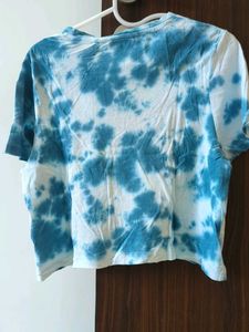 Blue Tie-Dye Graphic T-Shirt