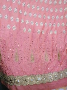 Peach Dress Material