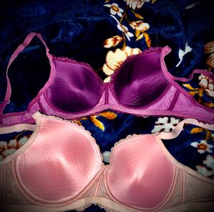 Beautiful High Quality Bra  Pink &amp;  Purple Combo