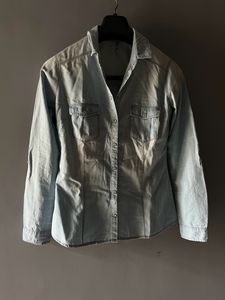 Blue Shaded Denim Tich-button Shirt 👕🩵💙