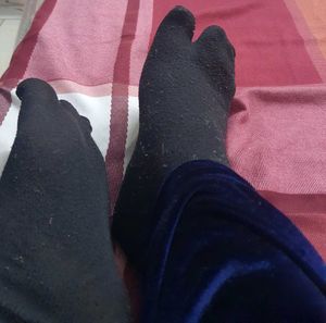 Black and skin Socks (preloved) each @99rs