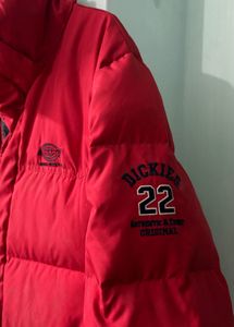 Dickies Red Puffer Jacket