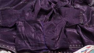 Elegant too tone Purple Saree