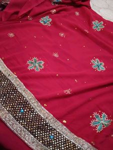 Beautiful Red Saree