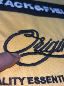 Track&amp;Field yellow Tshirt With Price Tag