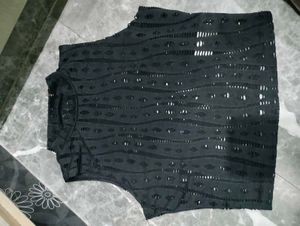 Black Cutout Top