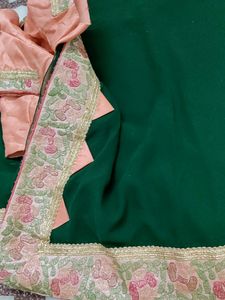 New Partywear Heavy Border Saree