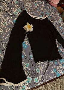 Black Long Sleeve Top