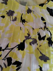 Floral Yellow Stylish Top