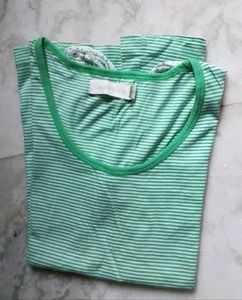 ALLEN SOLLY Striped Summer Top S