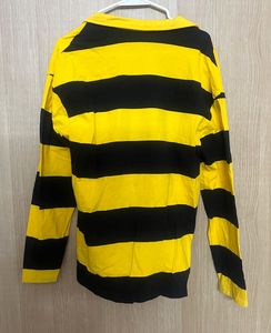Bold Yellow &amp; Black Striped Polo Shirt