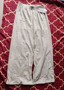 Wide Leg Beige Pants