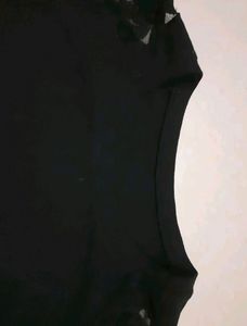 Black Top Designer Sleeves For College Girls