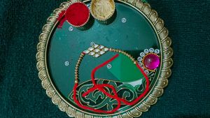 60 Rs Each Handmade Kundan Work Rakhi