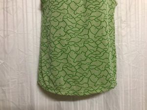 Green Card High Neck Sleeveless Top