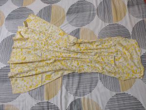 Yellow Anarkali Kurti