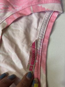 Pink Tie-Dye Tee &amp; Blue Pants Set