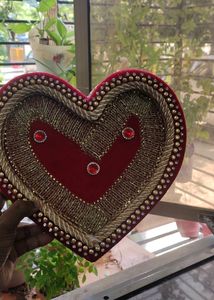 Heart Shaped Ring Platter For Engagement