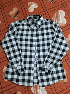 Black &amp; White Checkered Shirt