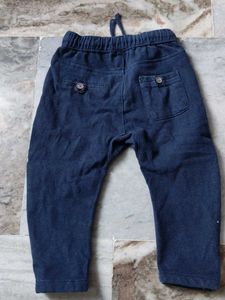 Zara Blue Cotton  Pants