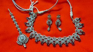 Elegant Purple Stone Jewelry Set