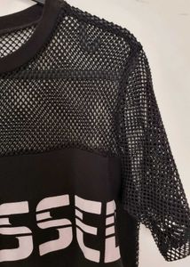 Forever 21 Semi-Sheer Longline Top