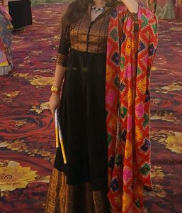 BIBA Black Designer Gown for woman