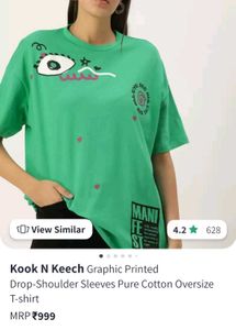 Oversized Fit Marval Drop Shoulder Graphic Tshirt