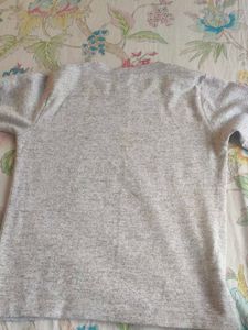 Gray Long Sleeve Top