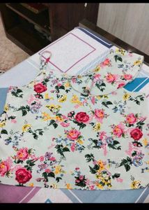 Floral One-Shoulder Ruffle Top