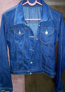 a Blue colour denim jacket