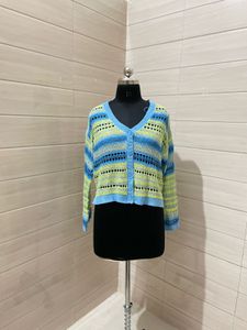 TOM TAILOR DENIM Knit Cardigan in Mixed Colors
